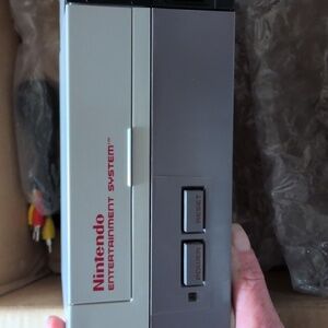 Nintendo Entertainment System in Gray and Black